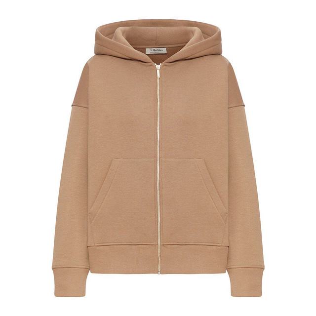 Max Mara 【经典驼色卫衣】时尚拉链连帽衫 9926025306拉链