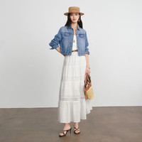  eifini/伊芙丽 重工精致肌理面料 女士半裙