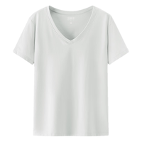  Semir/森马 凉感 女士T恤 粉绿A41424 XL