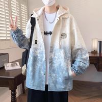 衣世凡华 青少年渐变色可脱卸帽夹克 2566