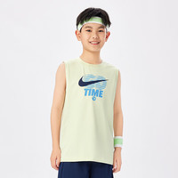 NIKE 3BRAND 耐克男童背心25夏季新款透气弹力面料儿童衣服运动 海泡绿 140 /68