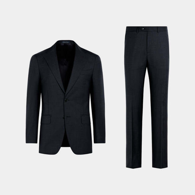 SUITSUPPLY 26春夏新品SUITSUPPLY藏青色热带羊毛合体身型西装套装