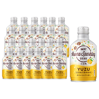 悠诗诗黑咖啡气泡款咖啡饮料 气泡柚子香290ml/瓶*24