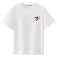  Semir/森马 纯棉毛绒立体刺绣 女士短袖T恤 本白10102 XL