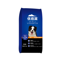 优倍滋 幼犬成犬狗粮 牛肉味 10kg