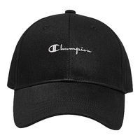 Champion V脸 棒球帽 黑色(纯色logo)