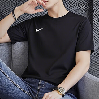  NIKE/耐克 透气 男士T恤 IB8640-010 /黑色/尺码偏小 L