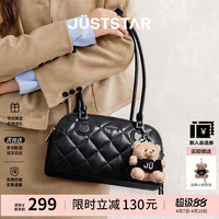 欧时纳 JUST STAR）宣璐同款法棍包包女款2026新款轻奢波士顿保龄球腋下包生日礼物女