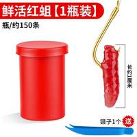 梦达 鲜活红蛆虫活饵红虫鱼饵户外野钓鲫鱼饵料溪流马口爆护饵红曲虫