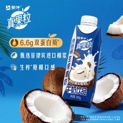 蒙牛 真果粒生榨椰奶牛奶饮品 300g*10