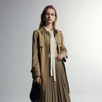 SCOFIELD 英伦风干练通勤腰带收腰风衣外套女春季