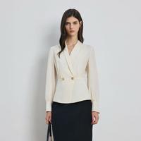 SCOFIELD 垂感褶皱气质优雅衬衫轻奢上衣女2026春季高级感