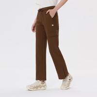 KOLON SPORT 女士混纺针织裤直筒阔腿工装裤松紧腰户外休闲裤