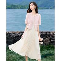 似水年华 设计感显瘦小个子套装