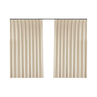  JINCHAN/金蝉 高遮光 窗帘 奶油色 【打孔款】 300cm*250cm ；1片【双面雪尼尔】