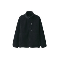 無印良品 MUJI 长毛抓绒 夹克 男士外套冬季款   AB1MWA4A 黑色