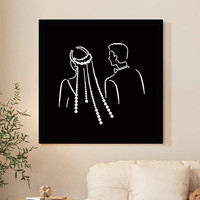  AIFENGGE/艾风格 蝴蝶珍珠贴画+珍珠材料包+木框+彩盒