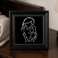  AIFENGGE/艾风格 蝴蝶珍珠框画+木框+工具包