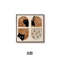 中古风猫咪装饰画