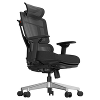 GTCHAIR 140度仰角 人体工学椅 3D扶手 海绵座 黑色 |3D扶手140度仰角海绵座 转椅