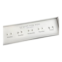 半日逅屿 银针 女士耳钉套装