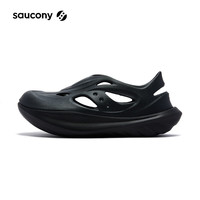 saucony 缓震 女士凉拖鞋 黑色2 37.5
