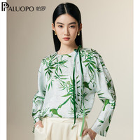 PALUOPO/帕罗 真丝提花 女士衬衫
