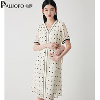  PALUOPO/帕罗 真丝法式 女士连衣裙 M (160/84A)