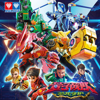 奥迪双钻 量子战队系列之恐龙守护趣变人偶-剑龙霹雳