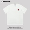  MUXXISS HEART/麦克斯桃心 宽松 女士T恤 3XL 桃心小标白色T恤