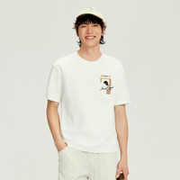 快鱼 男士刺绣T恤 16T1047