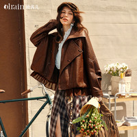  OLRAIN/欧芮儿 宽松休闲 女士短外套 S