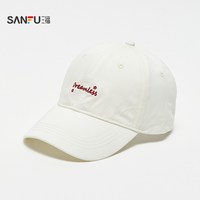 SANFU 帽子男女同款2026新款韩系立体字母大头围显脸小棒球帽鸭舌帽
