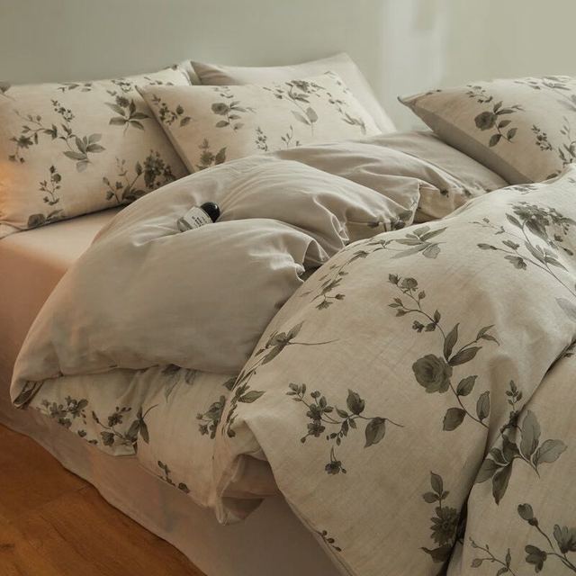 AIDLI A类100%全棉双层纱纯棉四件套 200*230cm