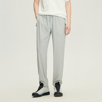 快鱼 男2026年春季新款凉感纯色舒适松紧腰休闲裤通勤百搭男士长裤