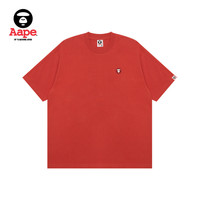 Aape 猿颜徽章字母刺绣男士短袖T恤 AAPTEM1598XXO
