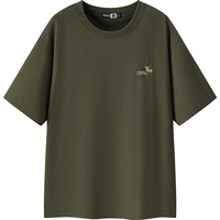  Semir/森马 凉感 男士T恤 3XL 深绿40741