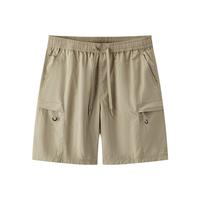 Semir/森马 凉感机能 男士休闲短裤 烟灰卡50505 XL