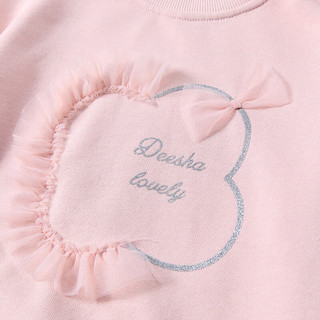  Deesha/笛莎 女童卫衣 贝壳粉 150