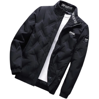 JEEP SPIRIT 吉普羽绒服男秋冬季男士保暖白鸭绒外套潮流立领
