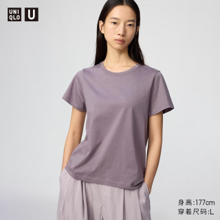 优衣库 SUPIMA COTTON短袖 &T恤女装合作款/圆领 &纯棉打底内搭 &483461