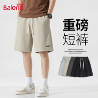 班尼路 透气 男士短裤 重磅棉