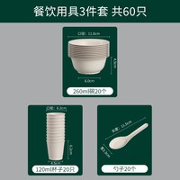 梧赋 高档高颜值 一次性碗筷套装