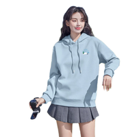 班尼路 女新款潮流简约百搭学院风连帽卫衣