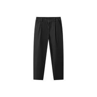  Semir/森马 垂感直筒 男士休闲裤 黑色90001【B款-冬款加厚】 XS