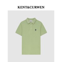 KENT&CURWEN/肯迪文 玫瑰刺绣 男女同款POLO衫 绿色A0