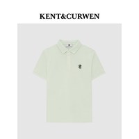  KENT&CURWEN/肯迪文 玫瑰刺绣 男女同款POLO衫 薄荷绿A9
