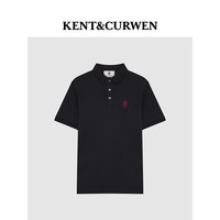  KENT&CURWEN/肯迪文 玫瑰刺绣 男女同款POLO衫 2XL 黑色99
