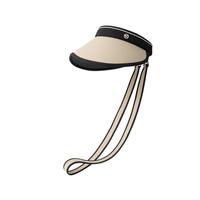 VVC 大帽檐可斜挎百搭防晒帽春夏简约通勤防紫外线帽子沙滩女士帽