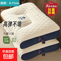 京喜 枕头枕芯颈椎枕乳胶枕成人深睡枕单人学生宿舍整头护颈枕芯一对装 单只 云端舱护颈枕 48x74cm